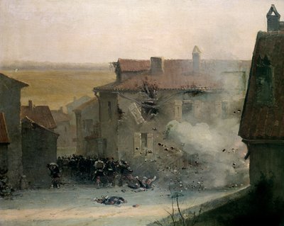 Ein kriegszerstörtes Dorf von Jean Baptiste Edouard Detaille